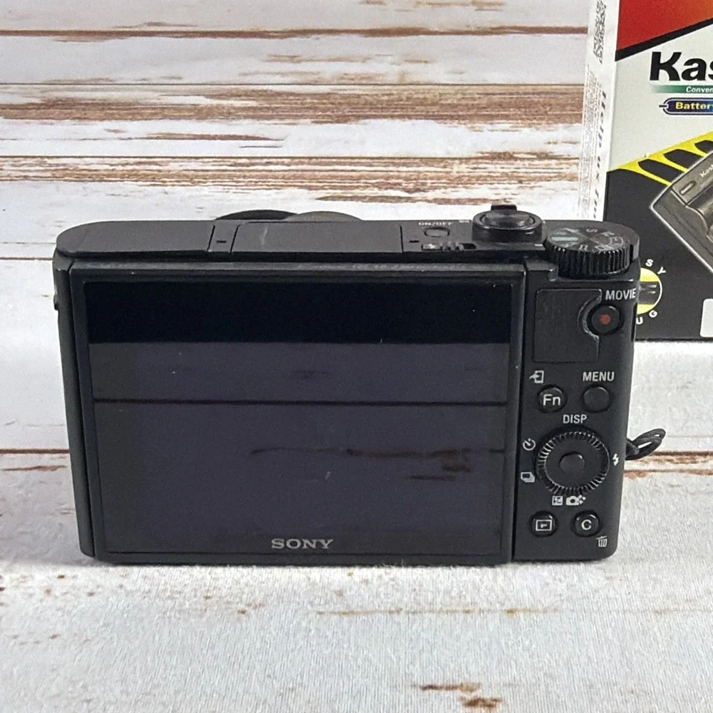 Sony DSC-HX99 18.2MP 4K Digital Camera For Parts Repair New Battery Charger